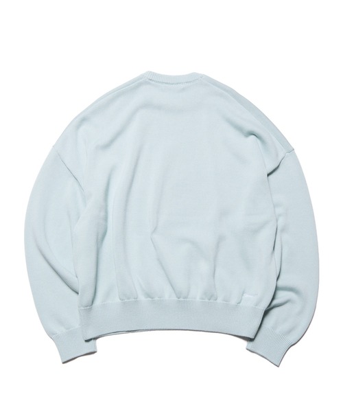 SOPHNET.（ソフネット）の「COTTON SILK EMBROIDERY KNIT（ニット/セーター・メンズ・ブラック/ライトブルー/ホワイト・1/2/3/4/5）」の15枚目の写真