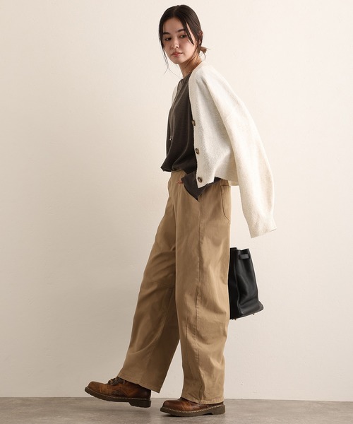 ElegChic(エレグシック)の「ストレッチツイルカーブパンツ(その他パンツ・レディース・ブラック/カーキ/ベージュ・M/L/XL/XXL/4L)」の10枚目の写真