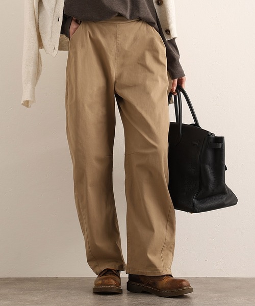 ElegChic(エレグシック)の「ストレッチツイルカーブパンツ(その他パンツ・レディース・ブラック/カーキ/ベージュ・M/L/XL/XXL/4L)」の11枚目の写真