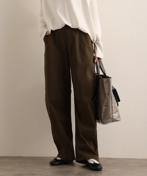 ElegChic(エレグシック)の「ストレッチツイルカーブパンツ(その他パンツ・レディース・ブラック/カーキ/ベージュ・M/L/XL/XXL/4L)」の12枚目の写真