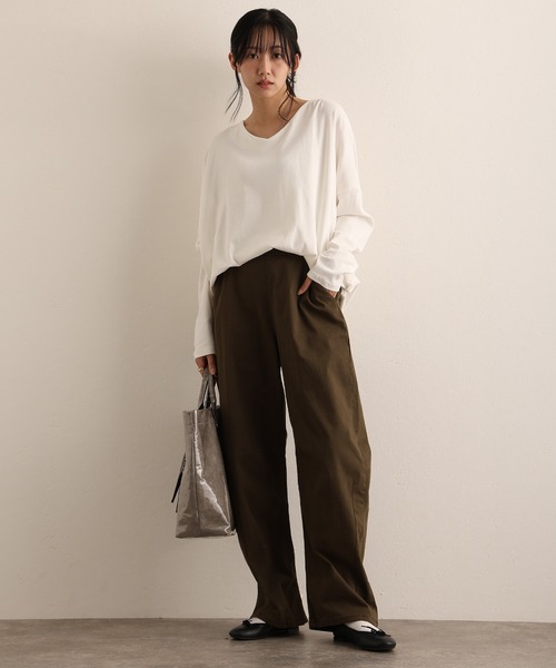 ElegChic(エレグシック)の「ストレッチツイルカーブパンツ(その他パンツ・レディース・ブラック/カーキ/ベージュ・M/L/XL/XXL/4L)」の13枚目の写真