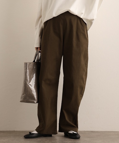ElegChic(エレグシック)の「ストレッチツイルカーブパンツ(その他パンツ・レディース・ブラック/カーキ/ベージュ・M/L/XL/XXL/4L)」の14枚目の写真