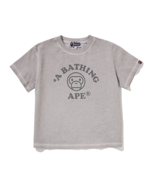 A BATHING APE(アベイシングエイプ)の「BABY MILO BLEACH DYE MINI TEE(Tシャツ/カットソー・レディース・イエロー/チャコール/ピンク・SMALL/MEDIUM/X-SMALL)」の2枚目の写真