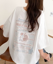 Java（ジャバ）の「《JaVaジャバコラボ》着るだけで主役級。前後2way刺繍グラフィックオーバーサイズTシャツ（Tシャツ/カットソー）」