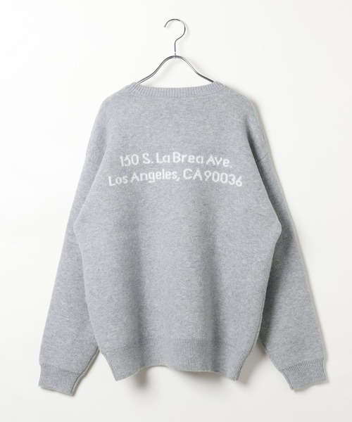 AMERICAN RAG CIE(アメリカンラグシー)の「【AMERICAN RAG CIE】ARCieロゴニット(MEN)(ニット/セーター・メンズ・ライトグレー/ブラック・MEDIUM/LARGE)」の3枚目の写真