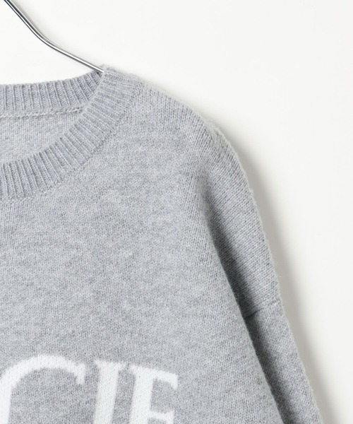 AMERICAN RAG CIE(アメリカンラグシー)の「【AMERICAN RAG CIE】ARCieロゴニット(MEN)(ニット/セーター・メンズ・ライトグレー/ブラック・MEDIUM/LARGE)」の5枚目の写真