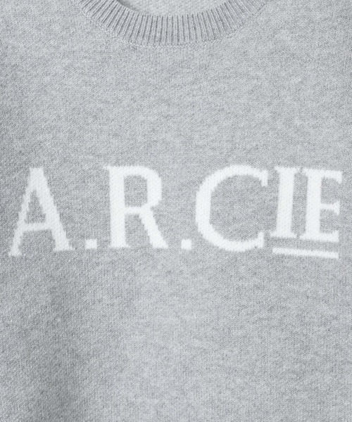 AMERICAN RAG CIE(アメリカンラグシー)の「【AMERICAN RAG CIE】ARCieロゴニット(MEN)(ニット/セーター・メンズ・ライトグレー/ブラック・MEDIUM/LARGE)」の9枚目の写真