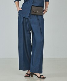 qualite | 【セットアップ対応】テンセルハイツイストワイドパンツ/デニム風/春服/春カラー(その他パンツ)