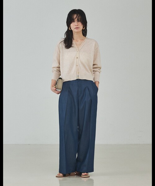 qualite(カリテ)の「【セットアップ対応】テンセルハイツイストワイドパンツ/デニム風/春服/春カラー(その他パンツ・レディース・アイボリー/セージグリーン/ブルー・34/36/38)」の13枚目の写真