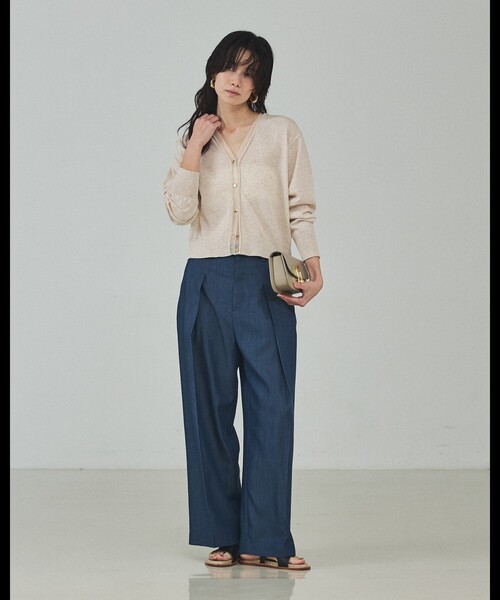 qualite(カリテ)の「【セットアップ対応】テンセルハイツイストワイドパンツ/デニム風/春服/春カラー(その他パンツ・レディース・アイボリー/セージグリーン/ブルー・34/36/38)」の14枚目の写真