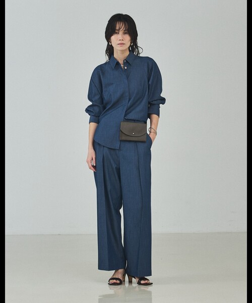 qualite(カリテ)の「【セットアップ対応】テンセルハイツイストワイドパンツ/デニム風/春服/春カラー(その他パンツ・レディース・アイボリー/セージグリーン/ブルー・34/36/38)」の16枚目の写真