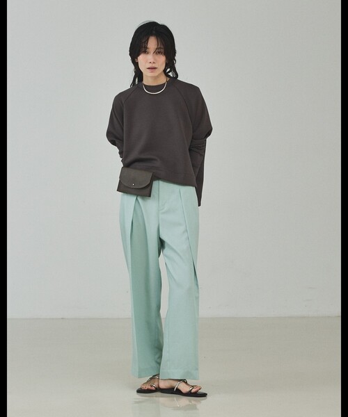 qualite(カリテ)の「【セットアップ対応】テンセルハイツイストワイドパンツ/デニム風/春服/春カラー(その他パンツ・レディース・アイボリー/セージグリーン/ブルー・34/36/38)」の19枚目の写真