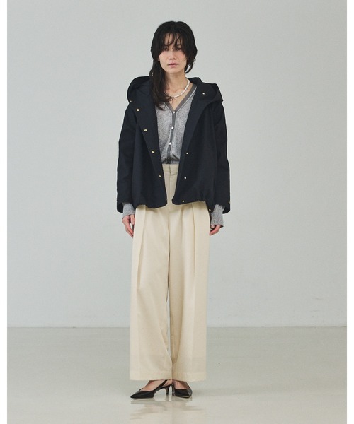 qualite（カリテ）の「【セットアップ対応】テンセルハイツイストワイドパンツ/デニム風/春服/春カラー（その他パンツ・レディース・セージグリーン/ブルー/アイボリー・34/36/38）」の13枚目の写真