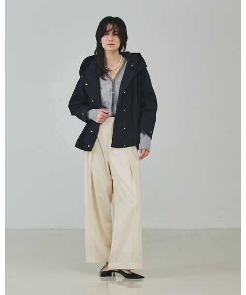 qualite（カリテ）の「【セットアップ対応】テンセルハイツイストワイドパンツ/デニム風/春服/春カラー（その他パンツ・レディース・セージグリーン/ブルー/アイボリー・34/36/38）」の14枚目の写真