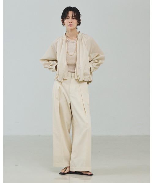 qualite(カリテ)の「【セットアップ対応】テンセルハイツイストワイドパンツ/デニム風/春服/春カラー(その他パンツ・レディース・アイボリー/セージグリーン/ブルー・34/36/38)」の10枚目の写真