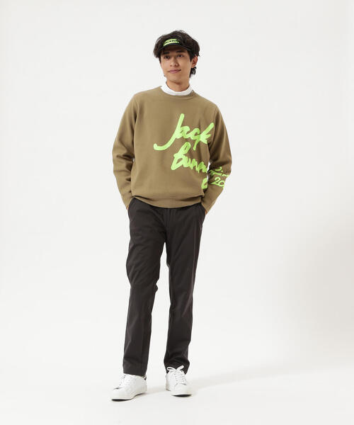 Jack Bunny!!(ジャックバニー)の「【Jack Bunny!!】防風裏地付きクルーネックニットプルオーバー(ニット/セーター・メンズ・ホワイト/ベージュ/ブラック・MEDIUM/LARGE/X-LARGE)」の4枚目の写真