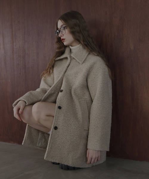 プードルボアミドルコート