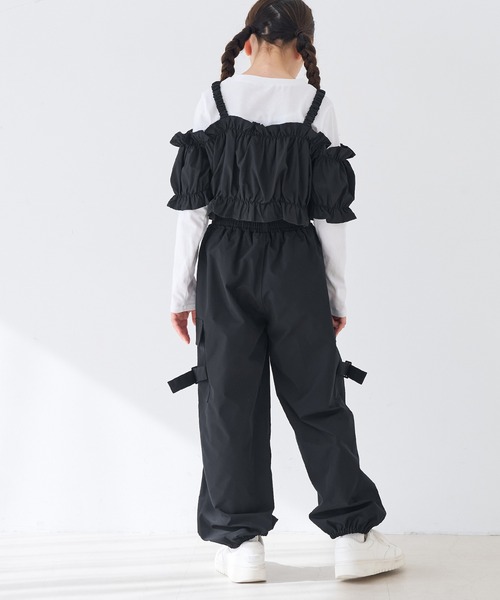 coca（coca）（コカ）の「キッズ　ベルトカーゴパンツ（カーゴパンツ・キッズ・ライトグリーン/ブラック・150/140/120/130）」の6枚目の写真