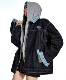 inst.ALL（インストール）の「チェックドッキングジップアップデニムジャケット（デニムジャケット）」