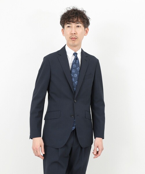 NOLLEY’S(ノーリーズ)の「《ビジカジ/セットアップ対応》TRABEST JK トラベスト テーラードジャケット 26SS(テーラードジャケット・メンズ・ブルー系その他/ネイビー・XL/L/M/S)」の4枚目の写真