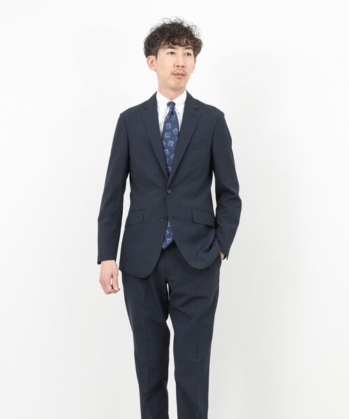 NOLLEY’S(ノーリーズ)の「《ビジカジ/セットアップ対応》TRABEST JK トラベスト テーラードジャケット 26SS(テーラードジャケット・メンズ・ブルー系その他/ネイビー・XL/L/M/S)」の9枚目の写真