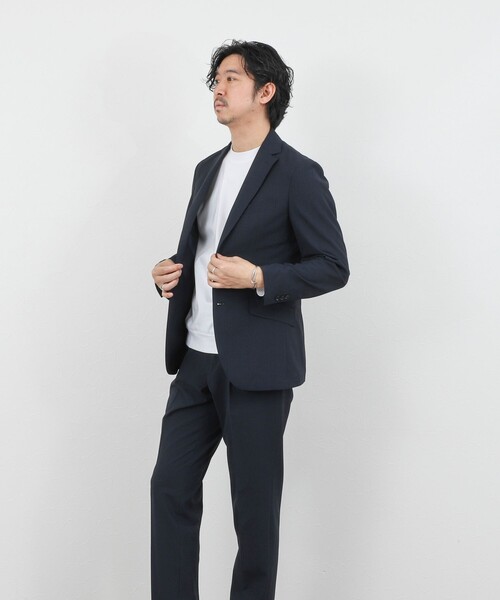 NOLLEY’S(ノーリーズ)の「《ビジカジ/セットアップ対応》TRABEST JK トラベスト テーラードジャケット 26SS(テーラードジャケット・メンズ・ブルー系その他/ネイビー・XL/L/M/S)」の9枚目の写真