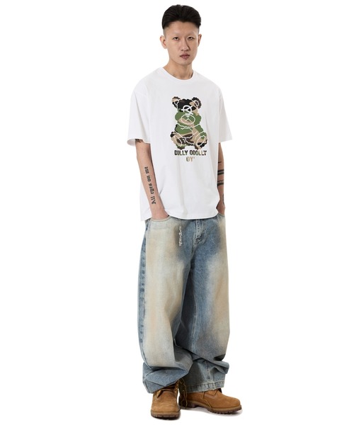 OY（オーワイ）の「『OY/オーワイ』CAMO DOLLY TEE /カモドリーTシャツ（Tシャツ/カットソー・レディース・ホワイト/ブラック・L/M）」の11枚目の写真