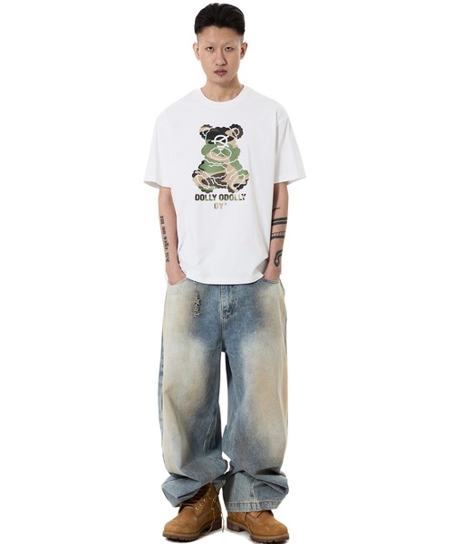 OY（オーワイ）の「『OY/オーワイ』CAMO DOLLY TEE /カモドリーTシャツ（Tシャツ/カットソー・レディース・ホワイト/ブラック・L/M）」の12枚目の写真