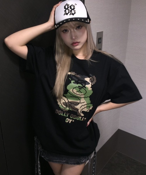 OY(オーワイ)の「『OY/オーワイ』CAMO DOLLY TEE /カモドリーTシャツ(Tシャツ/カットソー・レディース・ホワイト/ブラック・L/M)」の21枚目の写真
