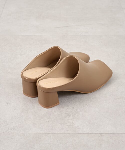 SHENERY（シーナリー）の「スクエアトゥサボ（その他シューズ・レディース・キャメル/ブラック・36/37/38）」の9枚目の写真