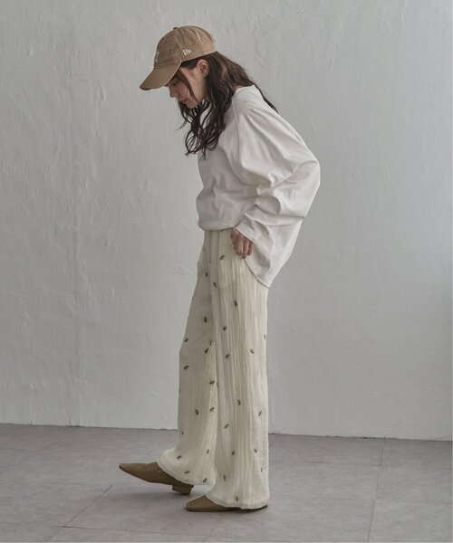 notch.(ノッチ)の「小花刺繍ルーズパンツ(その他パンツ・レディース・ブラック/オフホワイト・M)」の10枚目の写真