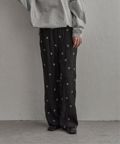 notch.(ノッチ)の「小花刺繍ルーズパンツ(その他パンツ・レディース・ブラック/オフホワイト・M)」の12枚目の写真