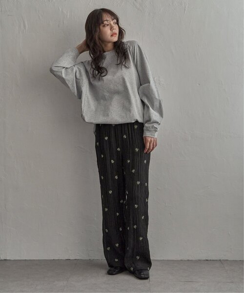 notch.(ノッチ)の「小花刺繍ルーズパンツ(その他パンツ・レディース・ブラック/オフホワイト・M)」の16枚目の写真