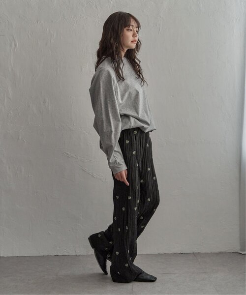 notch.(ノッチ)の「小花刺繍ルーズパンツ(その他パンツ・レディース・ブラック/オフホワイト・M)」の17枚目の写真