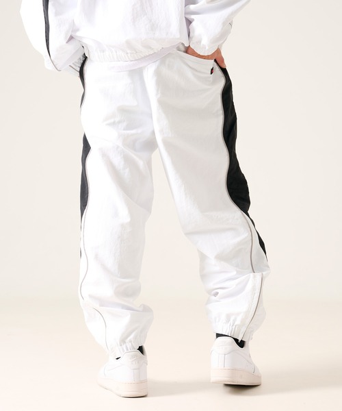 FUBU( フブ)の「FUBU フブ ブランド Nylon Track Pants / ナイロン トラックパンツ (セットアップ対応)(その他パンツ・メンズ・ネイビー/ホワイト/ライトブルー/ブラック・M/L/XL/XXL)」の5枚目の写真
