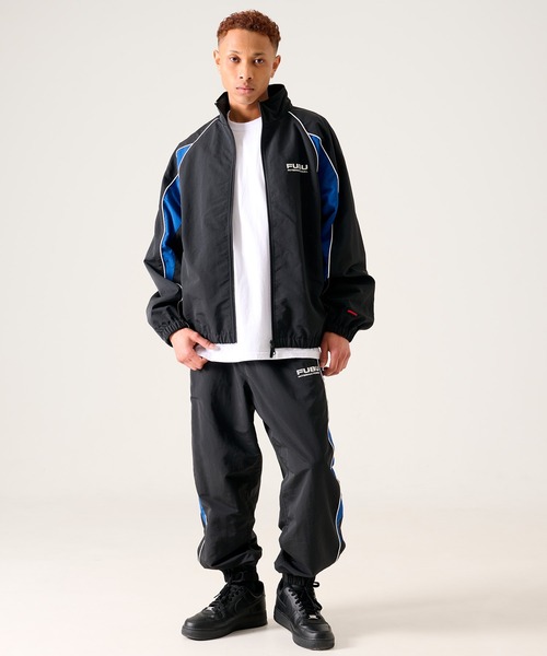 FUBU( フブ)の「FUBU フブ ブランド Nylon Track Pants / ナイロン トラックパンツ (セットアップ対応)(その他パンツ・メンズ・ネイビー/ホワイト/ライトブルー/ブラック・M/L/XL/XXL)」の14枚目の写真
