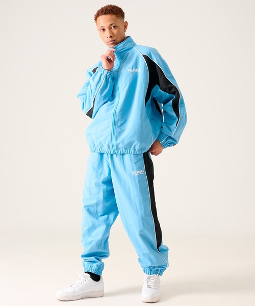 FUBU( フブ)の「FUBU フブ ブランド Nylon Track Pants / ナイロン トラックパンツ (セットアップ対応)(その他パンツ・メンズ・ネイビー/ホワイト/ライトブルー/ブラック・M/L/XL/XXL)」の21枚目の写真