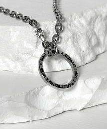 BLESSED BULLET（ブレスドブレッド）の「ss-ラタリングリングネックレス-SILVER（ネックレス）」