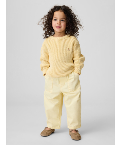 GAP（ギャップ）の「ウルトラソフト プルオン バレルパンツ (幼児・ベビー)（チノパンツ・キッズ・ブルー/グリーン/ベージュ/イエロー・90cm/95cm/70cm/110cm/105cm/80ｃｍ/100cm）」の8枚目の写真