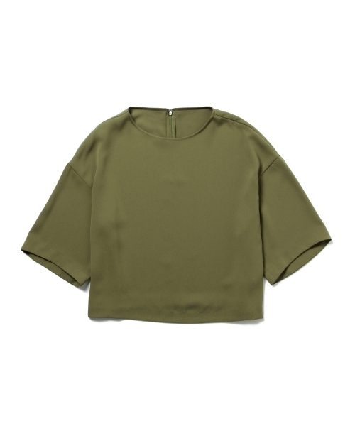 BEAMS LIGHTS Women's(ビームスライツ ウィメンズ)の「BEAMS LIGHTS / ウォッシャブル ドロップショルダー プルオーバー(シャツ/ブラウス・レディース・オフホワイト/オリーブ/ネイビー・38/36)」の18枚目の写真