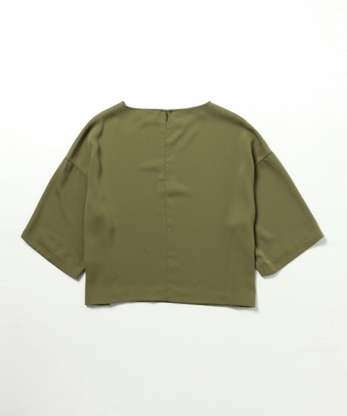 BEAMS LIGHTS Women's(ビームスライツ ウィメンズ)の「BEAMS LIGHTS / ウォッシャブル ドロップショルダー プルオーバー(シャツ/ブラウス・レディース・オフホワイト/オリーブ/ネイビー・38/36)」の19枚目の写真