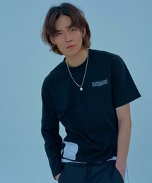 KATHARSIS（カタルシス）の「アシンメトリックTシャツ (BK)_FREE（Tシャツ/カットソー）」