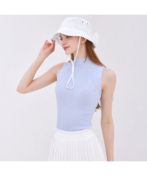 J.JANE(ジェイジェーン)の「サマー スリーブレス ニット (スカイブルー)(Tシャツ/カットソー・レディース・スカイブルー・M/S)」の1枚目の写真