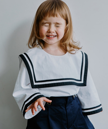 IENA ENFANT（イエナアンファン）の「セーラーオーバーカットソー kids（Tシャツ/カットソー）」