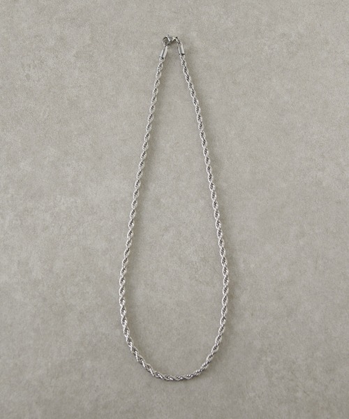 Lui's(ルイス)の「Ah Necklace 07 / ツイストチェーンネックレス(ネックレス・レディース・シルバー・FREE)」の4枚目の写真