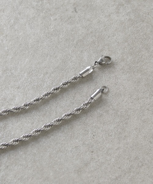 Lui's(ルイス)の「Ah Necklace 07 / ツイストチェーンネックレス(ネックレス・レディース・シルバー・FREE)」の5枚目の写真