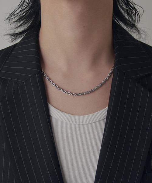 Lui's(ルイス)の「Ah Necklace 07 / ツイストチェーンネックレス(ネックレス・レディース・シルバー・FREE)」の8枚目の写真