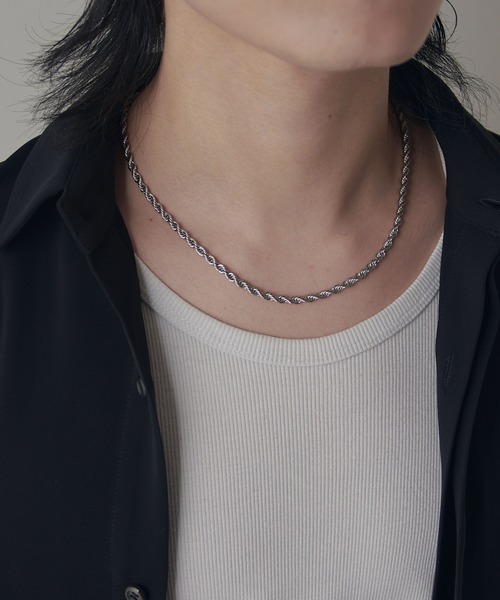 Lui's(ルイス)の「Ah Necklace 07 / ツイストチェーンネックレス(ネックレス・レディース・シルバー・FREE)」の11枚目の写真