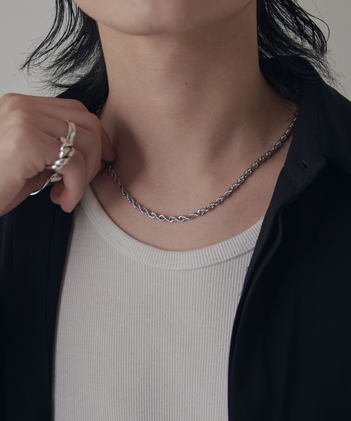 Lui's(ルイス)の「Ah Necklace 07 / ツイストチェーンネックレス(ネックレス・レディース・シルバー・FREE)」の12枚目の写真