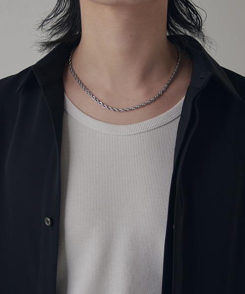 Lui's(ルイス)の「Ah Necklace 07 / ツイストチェーンネックレス(ネックレス・レディース・シルバー・FREE)」の10枚目の写真
